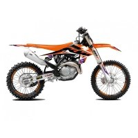 BLACKBIRD KOMPLET NAKLEJEK (OKLEIN) KTM SX/SX-F 19-22, EXC/EXC-F 20-23 DREAM 5 CHROME EFX KOLOR POMARAŃCZOWY CZARNY 