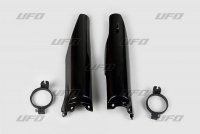 UFO OSŁONY TELESKOPÓW ( AMORTYZATORÓW ) PRZEDNICH KAWASAKI KX 125/250 04-08, KXF 250 04-05 KOLOR CZARNY (Z PROWADNICAMI) - ZASTĘ 