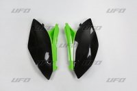 UFO BOCZKI TYLNE KAWASAKI KXF 250 09-12 KOLOR OEM (CZARNY/ZIELONY) 