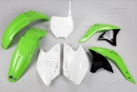 UFO KOMPLET PLASTIKÓW KAWASAKI KXF 250 07 KOLOR OEM (ZIELONY/BIAŁY) (KA208E999) 