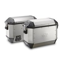 KAPPA KUFRY BOCZNE 36L MONOKEY KMS36A KMISSION ALUMINIOWE (PARA = 2 SZT) + DODATKOWY ZAMEK - DO STELAŻY BOCZNYCH KL, KLR, KLO, K 
