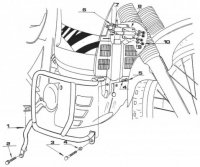 KAPPA GMOLE OSŁONY SILNIKA HONDA XL 600V TRANSALP (97-99) (TN363) CZARNE 