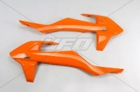 UFO OSŁONY CHŁODNICY KTM SX/SXF 16-18 (Z WYJĄTKIEM SX 250 16), EXC/EXCF TPI 17-19, KOLOR POMARAŃCZOWY 