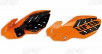 UFO OSŁONY RĄK (HANDBARY) FLAME KTM SX 125 14-15, EXC 125 14-16, KOLOR POMARAŃCZOWY (Z MOCOWANIAMI) 