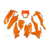 UFO KOMPLET PLASTIKÓW KTM EXC/EXC-F TPI 17-19 Z OSŁONĄ LAMPY KOLOR POMARAŃCZOWY (KT523E127) 