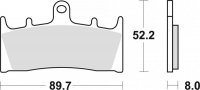 TRW ZF KLOCKI HAMULCOWE KH188 SINTER STREET KAWASAKI ZX9R 96-01, ZRX 1100 / 1200 96-06, VN 1500 02-03, VN 1600 04-08, SUZUKI GSF 