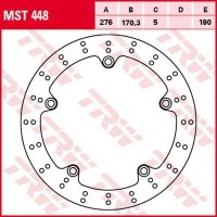 TRW ZF TARCZA HAMULCOWA TYŁ HONDA VFR 1200F 10-16, VFR 1200X CROSSTOURER 12-, (276X170X5MM) 