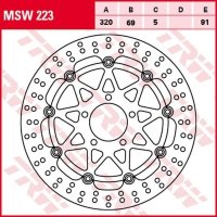 TRW ZF TARCZA HAMULCOWA PRZÓD SUZUKI GSX-R 600 97-03, GSX-R 750 96-03, GSX-R 1000 01-02, TL 1000R 98-99, TL 1000S 97-01, GSX 130 
