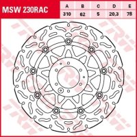 TRW ZF TARCZA HAMULCOWA PRZÓD HONDA CRF 1000L 15-19 (310X62X5MM) WAVE 