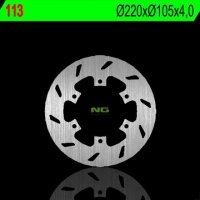 NG TARCZA HAMULCOWA PRZÓD/TYŁ BENELLI/GILLERA/PIAG<br />GIO 50/125/150/200/250/3<br />00 (220X105X4) (6X6,5MM) 