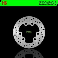 NG TARCZA HAMULCOWA PRZÓD SUZUKI RMX 50 97-02 (220X3,5) (6X15,5MM) 