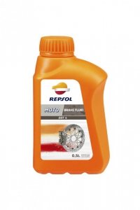 REPSOL PŁYN HAMULCOWY MOTO DOT 4 BRAKE FLUID 500ML (ZASTĘPUJE RP713A56) (24) 
