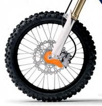 POLISPORT OSŁONA DOLNEJ CZĘŚCI AMORTYZATORA PRZÓD (Z ZESTAWEM MONTAŻOWYM) KTM SX/SX-F/EXC/EXC-F '15-'22 KOLOR POMARAŃCZOWY 