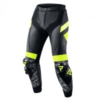 SPODNIE SKÓRZANE REBELHORN REBEL BLACK/FLO YELLOW 54 