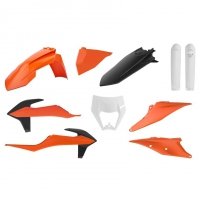 POLISPORT KOMPLET PLASTIKÓW KTM EXC/EXC-F TPI '20-'23 KOLOR OEM POMARAŃCZOWY CZARNY 