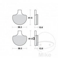 TRW klocki hamulcowe przód HARLEY-DAVIDSON Dyna Wide Glide 1340 ( 93-98) 