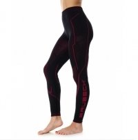 Brubeck Cooler Damskie spodnie termoaktywne black-amarant 