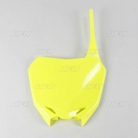 UFO TABLICA NA NUMER STARTOWY SUZUKI RMZ 250 '10-'18, RMZ 450 '08-'17, KOLOR ŻÓŁTY FLUO 
