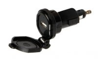 Din-Tech, 1 port USB Ładowarka Din - szybkie ładowanie - 2400 mA - 12 / 32V 