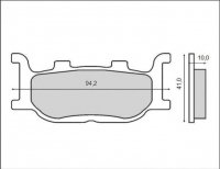 Brenta klocki hamulcowe przód Yamaha SR 125 (97-03) 