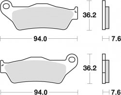 TRW klocki hamulcowe przód Yamaha YP 125   Majesty  (98-09)