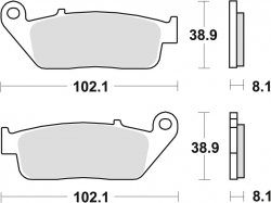 TRW klocki hamulcowe przód Triumph 865 Bonneville T100 ( 05-08)