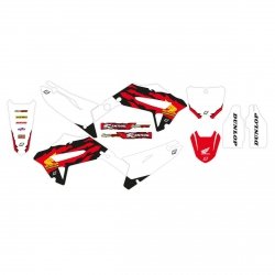 BLACKBIRD KOMPLET NAKLEJEK (OKLEIN) HONDA CR 125R 02-07, CR 250R 02-07 RETRO (RESTYLING POLISPORT 22)