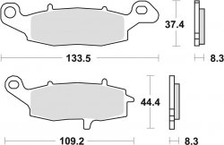 TRW klocki hamulcowe przód  SUZUKI DR 800  SU Big (97-99)