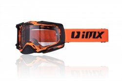 GOGLE IMX DUST GRAPHIC ORANGE/BLACK MATT - SZYBA DARK SMOKE + CLEAR (2 SZYBY W ZESTAWIE) OS