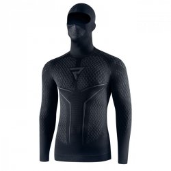 KOSZULKA TERMOAKTYWNA REBELHORN Z KOMINIARKĄ THERM II 2W1 BLACK/GREY XL/XXL