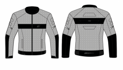 KURTKA TEKSTYLNA OZONE DART SILVER/BLACK 10XL