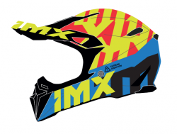 KASK IMX FMX-02 BLACK/FLUO YELLOW/BLUE/FLUO RED GLOSS GRAPHIC L