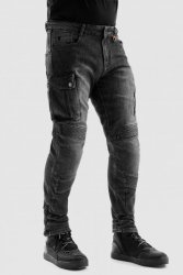 SPODNIE JEANS REBELHORN VANDAL MONOLAYER WASHED BLACK W32L32