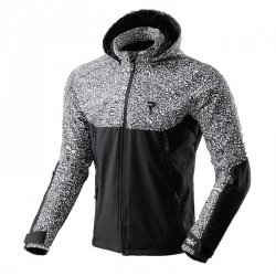 KURTKA TEKSTYLNA REBELHORN SLASH NORIAKI BLACK/WHITE SOFTSHELL XXS