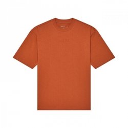 T-SHIRT FOX WORDMARK OVERSIZED CHOCOLATE XL