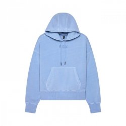 BLUZA Z KAPTUREM FOX LADY WORDMARK OVERSIZED CASHMERE BLUE S