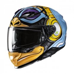 KASK HJC F71 MONKEY DJ BLUE/ORANGE S