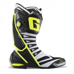 Buty motocyklowe GAERNE GP1 EVO białe czarne żółte rozm. 42