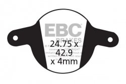 CFA326HH - Klocki hamulcowe rowerowe (spiekane) EBC Brakes