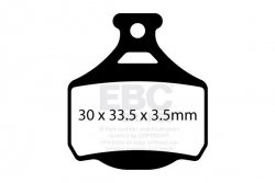 CFA751 - Klocki hamulcowe rowerowe (organiczne) EBC Brakes