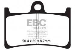 Klocki hamulcowe EBC EPFA252HH Extreme Pro (kpl. na 1 tarcze)