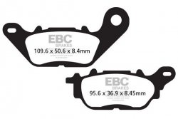Klocki hamulcowe EBC SFAC464 skuterowe karbonowe (kpl. na 1 tarcze)
