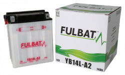 Akumulator FULBAT YB14L-A2 (suchy, obsługowy, kwas w zestawie)