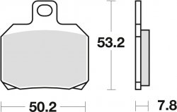 TRW klocki hamulcowe tył  Benelli C ABS  502 (19-)