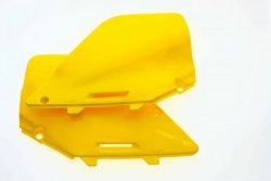 Nowy Pola numerowe boczne Suzuki RM zółte 96