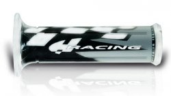 HARRIS MANETKI 01687-HRGR RACING (120 MM/22 MM) Z OTWOREM KOLOR CZARNY/SZARY/BIAŁY (2017)