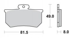 SBS WYPRZEDAŻ KLOCKI HAMULCOWE KH107 STREET STANDART CERAMIC DO ZACISKU A.P. RACING CALIPERS KOLOR CZARNY