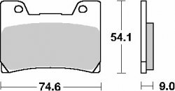 SBS KLOCKI HAMULCOWE KH160 STREET STANDART CERAMIC KOLOR CZARNY