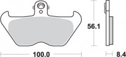 SBS KLOCKI HAMULCOWE KH407 / KH246 STREET PERFORMANCE (EXCEL) SINTER KOLOR ZŁOTY PASUJE DO: BMW K1200, R850/1100/1150/1200 PRZÓD