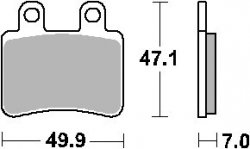 SBS PROMOCJA KLOCKI HAMULCOWE KH350 STREET STANDART CERAMIC KOLOR CZARNY
